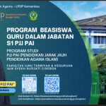 Program Beasiswa Guru Dalam Jabatan S1 PJJ PAI