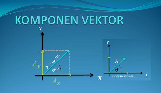 Pengertian Komponen Vektor, Contoh soal dan Pembahasan