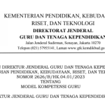 Model Kompetensi Guru Sesuai Perdirjen GTK Nomor 2626/B/HK.04.01/2023