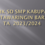 Kaldik SD SMP Kabupaten Kotawaringin Barat TA  2023/2024