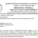 Edaran Seleksi Akademik PPG Dalam Jabatan Tahun 2023