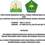 Kalender Pendidikan Provinsi Aceh TP 2023/2024