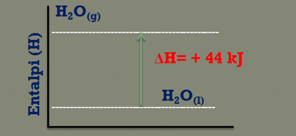 Diagram energi proses penguapan air