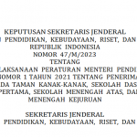 Permendikbud Nomor 1 Tahun 2021 tentang Penerimaan Peserta Didik Baru pada Taman Kanak-kanak, SD, SMP, SMA, dan SMK