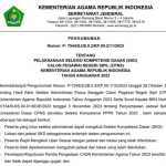 Edaran Pengumuman Pelaksanaan SKD CPNS Kementerian Agama 2023