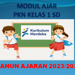 Contoh Modul Ajar PKN Kelas 1 SD Kurikulum Merdeka Semester 2 Tahun 2023