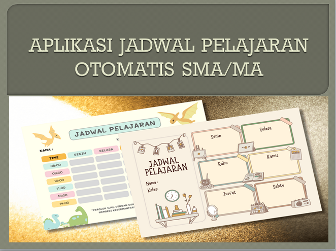 Unduh Aplikasi Jadwal Pelajaran Otomatis SMA MA TA 2023/2024