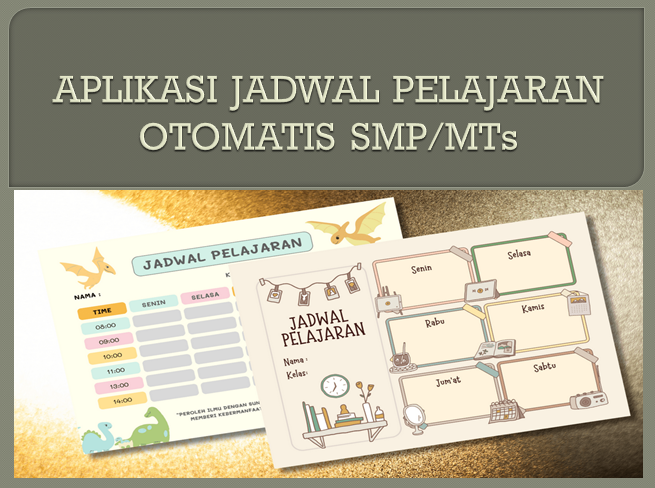 Unduh Aplikasi Jadwal Pelajaran Otomatis SMP MTs TA 2023/2024