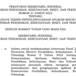 Petunjuk Teknis Penyelenggaraan Aplikasi Khusus di Kemendikbudristek