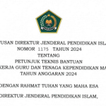 Juknis Bantuan Pokja GTK Madrasah Tahun 2024