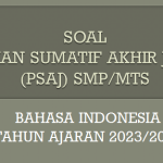 Contoh Soal PSAJ Bahasa Indonesia SMP TA 2023/2024