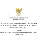 KepMenPANRB Nomor 229 Tahun 2024 : Lokus Evaluasi SPBE Tahun 2024