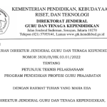 Perdirjen GTK Nomor 3830/B/HK.03.01/2022 : Juknis PPG Prajabatan