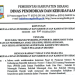 Petunjuk Teknis PPDB PAUD SD SMP Kabupaten Serang TA 2024/2025