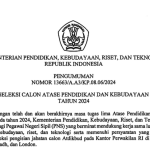 Seleksi Calon Atase Pendidikan dan Kebudayaan (Atdikbud) Tahun 2024 