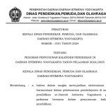 Kalender Pendidikan (Kaldik) Daerah Istimewa Yogyakarta TA 2024/2025