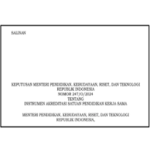 Kepmendikbudristek Nomor Nomor 247/O/2024 tentang Instrumen Akreditasi Satuan Pendidikan Kerja Sama