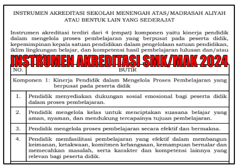 Instrumen Akreditasi Tahun 2024 SMA MAK