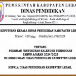 Kalender Pendidikan Kabupaten Lebak TA 2024/2025