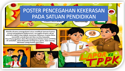 Poster Pencegahan Kekerasan pada PAUD SD SMP SMA SMK