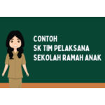 Contoh SK Tim Pelaksana Sekolah Ramah Anak (SRA)