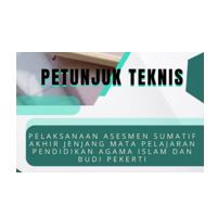 Juknis Asesmen Sumatif Akhir Jenjang PAI Tahun 2024