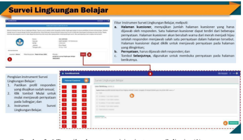 Tampilan laman pengisian instrumen Sulingjar