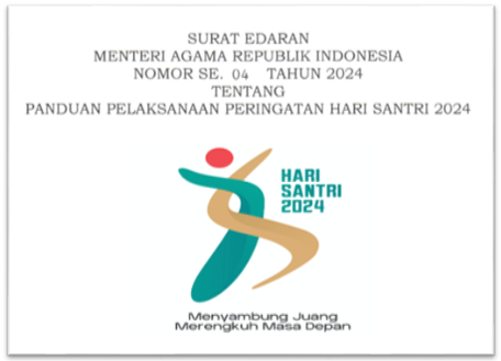 SE Kemenag tentang Panduan Pelaksanaan Peringatan Hari Santri 2024