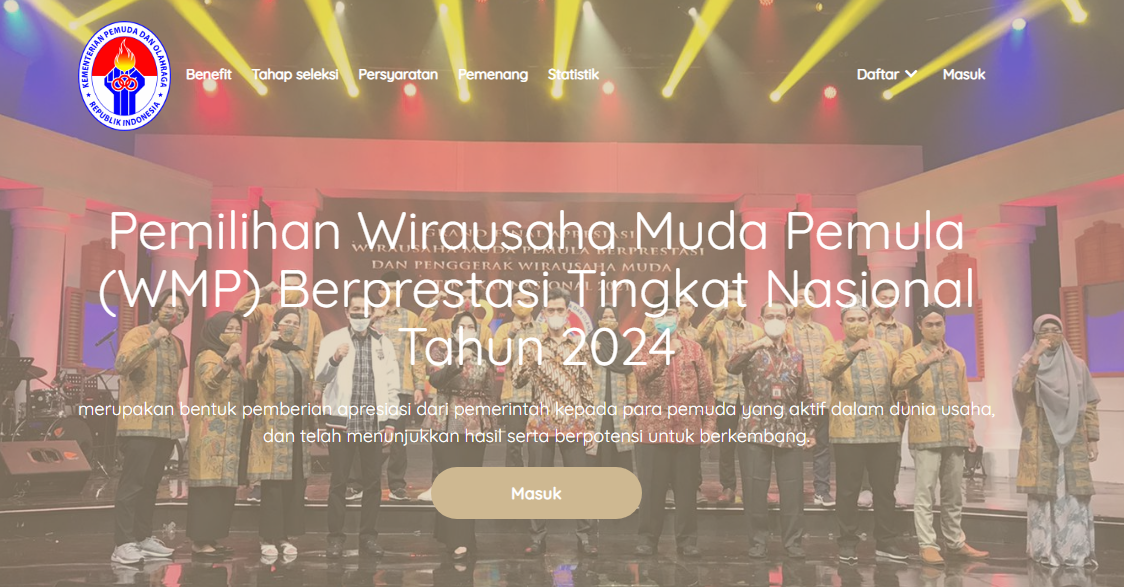 Pemilihan Wirausaha Muda Pemula (WMP) Berprestasi Tingkat Nasional Tahun 2024