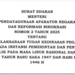 Edaran Penyesuaian Tugas ASN pada Libur Hari Nyepi dan Idul Fitri 2025